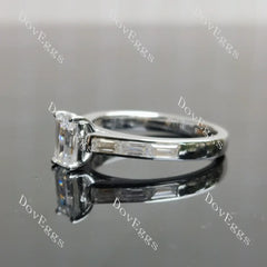Pave engagement ring semi-mount only(Exclusively to DovEggs Stones)