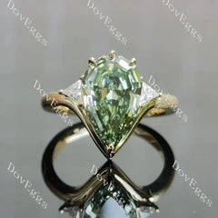 Brilliant pave lab diamond engagement ring semi-mount only(Exclusively to DovEggs Stones)