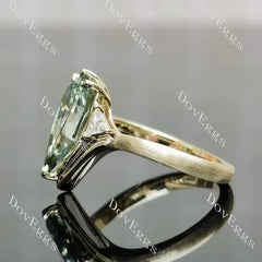 Brilliant pave lab diamond engagement ring semi-mount only(Exclusively to DovEggs Stones)