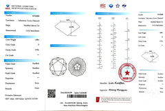 1.68ct Modified Sakura Cut D Color - VVS1 Clarity | DovEggs Certified
