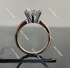 Doveggs round solitaire moissanite engagement ring