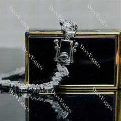 Doveggs baguette art deco moissanite bracelet