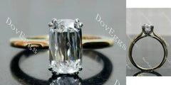 Doveggs Modified Elongated Cushion Solitaire Lab Grown Diamond Engagement Ring