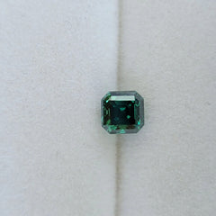 Doveggs asscher 0.5ct accident color Vivid forest Green moissanite loose stone
