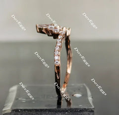 Doveggs half eternity paved moissanite/lab grown diamond wedding band(one piece of wedding band 1 only)-1.5mm band width