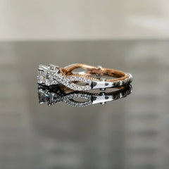 doveggs 1.1 carat round lab created diamond CVD engagement ring (size 7)