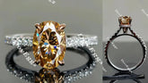 DovEggs pave engagement ring only semi-mount only(Exclusively to DovEggs Stones)