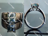 Doveggs wide band engagement ring only semi-mount only(Exclusively to DovEggs Stones)