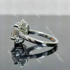 Doveggs halo vintage engagement ring semi-mount only(Exclusively to DovEggs Stones)
