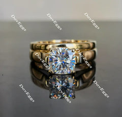 Doveggs cushion moissanite engagement ring for women (engagement ring only)