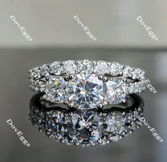 Doveggs cushion moissanite bridal set (2 rings)