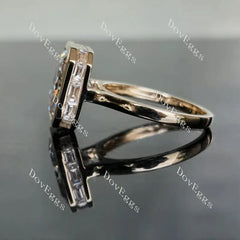 Doveggs bezel engagement ring only semi-mount only(Exclusively to DovEggs Stones)