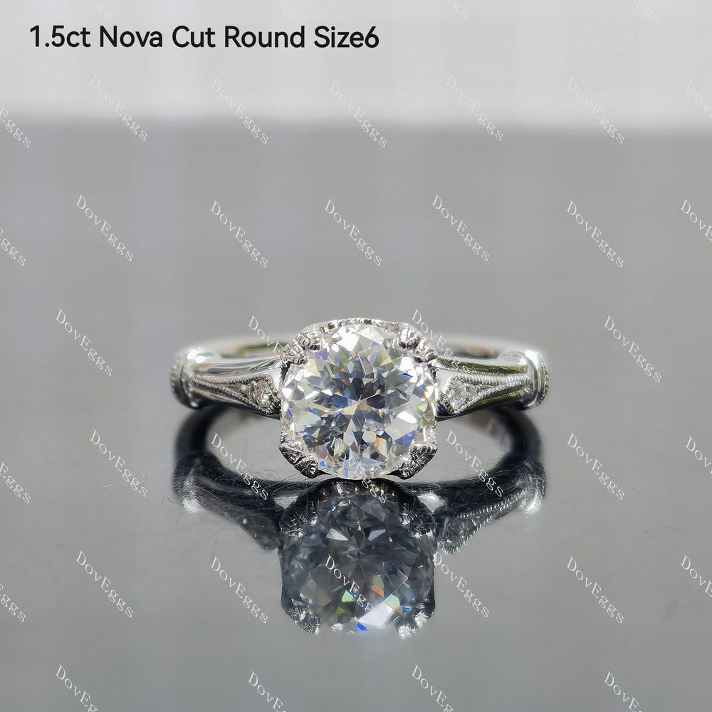 1ct Round H&A cut size 9
