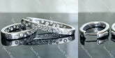Doveggs round moissanite/lab grown diamond earrings (around 22mm height)