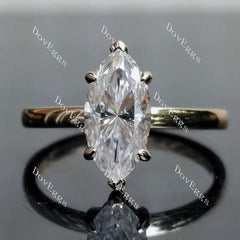 DovEggs solitaire engagement ring semi-mount only(Exclusively to DovEggs Stones)