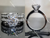 Doveggs channel set moissanite engagement ring(engagement ring only)