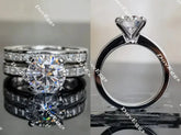 DovEggs channel set engagement ring only semi-mount only(Exclusively to DovEggs Stones)