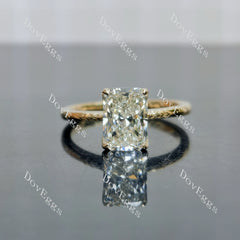The Milestone Radiant Pave Solitaire Lab Grown Diamond Engagement Ring