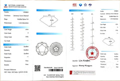 1.61ct Modified Sakura Cut E Color - VVS1 Clarity | Doveggs Certified