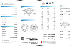 Doveggs 2.59ct Round F Color VVS2 Clarity Excellent cut lab diamond stone(certified) (Sold by #22526, 20%)
