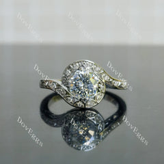 Ryleigh Gene vintage engagement ring semi-mount only(Exclusively to DovEggs Stones)