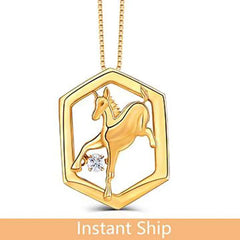 doveggs diamond 18k yellow gold center 0.1 carat diamond pendant necklace