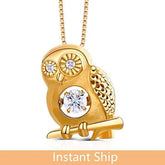 doveggs diamond 18k yellow gold center 0.2 carat diamond pendant necklace