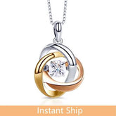 doveggs diamond platinum center 0.25 carat diamond pendant necklace