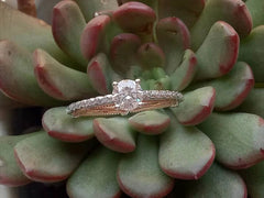 doveggs 0.6 carat round lab created diamond engagement ring