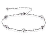 doveggs 1.25 carat bezel setting moissanite/lab grown diamond bracelet