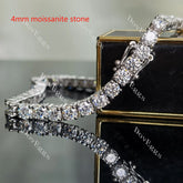 Doveggs round GHI color moissanite/lab grown diamond tennis bracelet
