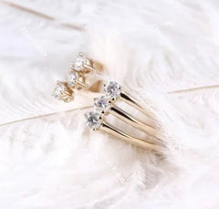 Doveggs Forever one 2.5mm moissanite /lab grown diamond wedding band