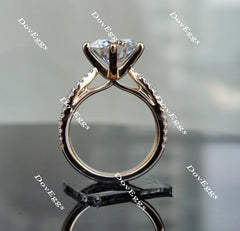 Doveggs round split shank moissanite engagement ring