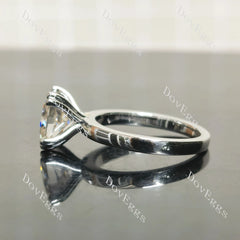 (size 7.25) Doveggs sterling silver 3ct Cushion moissanite engagement ring