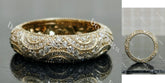 Doveggs vintage milgrain full eternity round moissanite/lab grown diamond wedding band-5.2mm band width