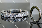Doveggs round moissanite/lab grown diamond wedding band-2.7mm band width