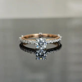 doveggs 0.5 carat round lab created diamond CVD engagement ring (size 7)