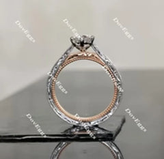 Doveggs vintage solitaire engagement ring semi-mount only(Exclusively to DovEggs stones)