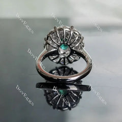 DovEggs double halo engagement ring semi-mount only(Exclusively to DovEggs Stones)