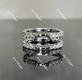 Karen's happy decision round moissanite/lab grown diamond enhancer/wedding band