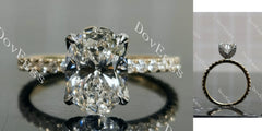 Corona Oval Pave Lab Grown Diamond Engagement Ring