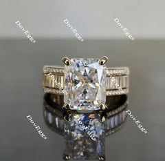 Doveggs channel set moissanite engagement ring