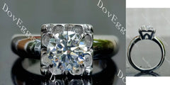 Doveggs round solitaire engagement ring