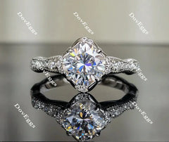 DoveEggs art deco engagement ring semi-mount only(Exclusively to DovEggs Stones)