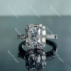 DovEggs halo pave engagement ring semi-mount only(Exclusively to DovEggs Stones)