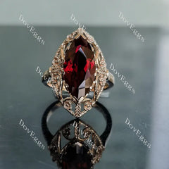 Cheryl Crews Gilliam Rose solitaire engagement ring semi-mount only(Exclusively to DovEggs Stones)