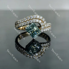 Blue By You curved pave engagement ring only semi-mount only(Exclusively to DovEggs Stones)