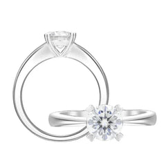 Doveggs solitaire engagement ring only semi-mount only(Exclusively to DovEggs Stones)