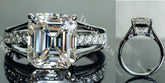 DovEggs half eternity pave engagement ring only semi-mount only(Exclusively to DovEggs Stones)