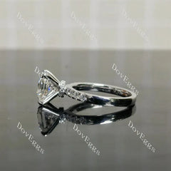 Doveggs pave engagement ring only semi-mount only(Exclusively to DovEggs Stones)